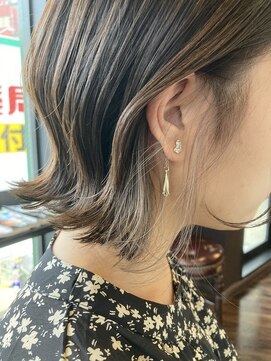 リシャール 八王子(Re:chaLu) くびれボブ＆イヤリングカラー☆【Re:chaLu/リシャール/八王子】