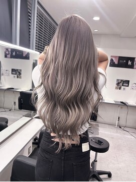 キング 高槻(K!ng) ハイライトカラーミルクティーベージュケアブリーチダブルカラー