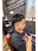 ツーブロックショート