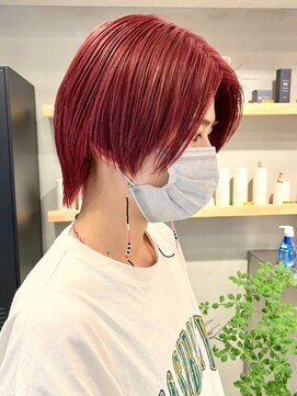 ホーム(HOME) ビビットレッド/ダブルカラー/ブリーチ/髪質改善/下北沢