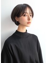 ライズ ネックス ザ サロン 渋谷(LIZE nex the salon)&nbsp;シースルーバング　耳掛けショート［＃渋谷駅＃韓国＃髪質改善］