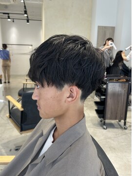 ビューバイネオリーブ 用賀店(Beau'r by neolive) ベリーショートウルフアッシュブラックカルマパーマ《用賀》