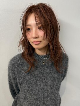 ステア メゾン(stir maison) オレンジブラウン/レイヤーカット