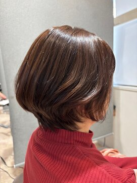 クララ カシハラ(CLALA Kashihara) ビフォーアフターあり★前下がりショート/チョコレートブラウン