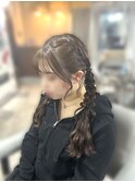 編み込みツイン