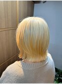 ほんのりレイヤーホワイトブロンド◎