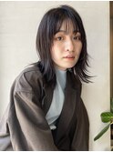 ミディアムレイヤー顔まわりカット髪質改善レイヤーYUKI