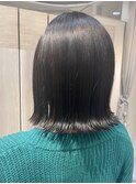 切りっぱなしボブ