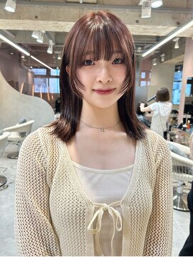 グロー 大宮(GLROW) 前髪顔まわりくびれレイヤーメルティカラー似合わせカットharuhi