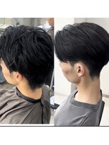 リベル(LIBER)&nbsp;曲がる縮毛矯正/センターパート/就活ヘア/毛流れ/八王子