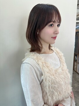 アリスバイアフロート 自由が丘(ALICe by AFLOAT) ミニボブレイヤー小顔グレーブラウン