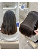 【30代】 広がるうねりを改善し艶髪に