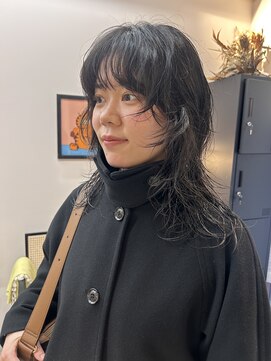 ルックアット(Look at) 【Look at】ラフパーマ クールショート前髪イメチェン