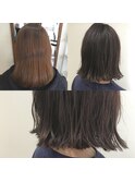切りっぱなしボブ