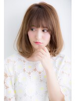 ユーフォリア 銀座本店(Euphoria)&nbsp;大人かわいいひし形セミディ☆ツヤ感ベージュで春らしく♪