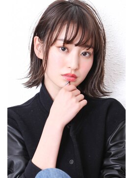 モニカ 西宮北口(Monica) 大人かわいい伸ばしかけグレージュナチュラルボブ