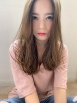 【添田】透明感カラー大人かわいい束感ロング