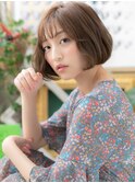 ゆるふわAラインで大人かわいい小顔ボブa川口
