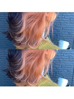 ヘアアンドビューティー クローバー(Hair&Beauty Clover) orange beige