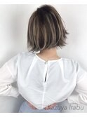 艶感◎外国人カラー×切りっぱなしボブ