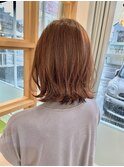 韓国ボブ/オレンジベージュ