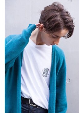 オースティン 登戸向ケ丘遊園(AUSTIN) ツイストパーマ七三オールバックマッシュウルフスリークショート