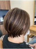 丸みショートボブ