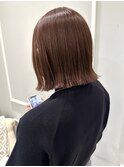 切りっぱなしボブ×チョコレートカラー【銀座】