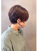 ショートヘア×大人グレージュ 下総中山、市川、白髪染め可