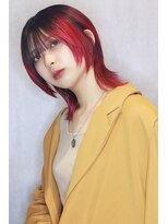 ブランシェ(branche) 【1ミリにこだわるカット】/ウルフ×ホリッカーレッド