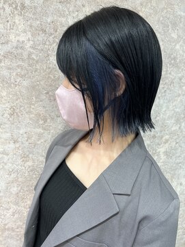 リップス(Ripps) インナーカラー×ネイビーブルー