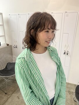 クリアーオブヘアー 池下店(clear OF HAIR) ミディアムレイヤー/くせ毛風パーマ