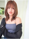 ANGELICA 内巻き愛されミディ アースカラー
