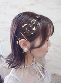 金箔 ヘアアレンジ