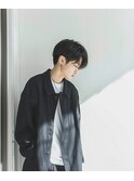 【メンズ/センターパート】刈り上げ過ぎないショートスタイル