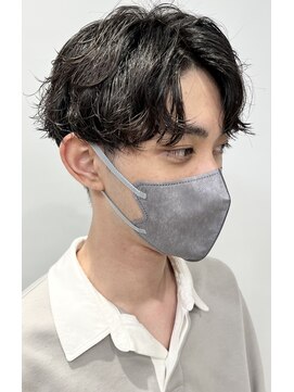 モリオフロムロンドン 松戸店(Morio from London) 【松戸　アイダ】刈り上げアップバングニュアンスパーマ