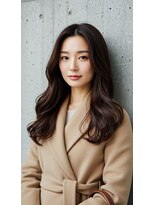 フルショウ 苦楽園店(FURUSHO) 暗髪チョコレートブラン レイヤーロング 透明感カラー