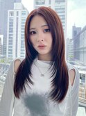 韓国レイヤーカットワインレッドMI-47