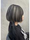 細めハイライト/クラゲヘアー/ブルーカラー