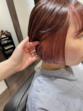 ジェシカ(Jessica) インナーカラー/ブリーチ/デザインカラー/レッド/チェリーレッド