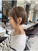 ショートカット×ひし形ショートボブ×前髪あり30代40代50代