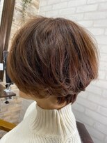 ハサミバイアトリエナガノ 千葉(8sami by atelier nagano) デザインカラー/レイヤーカット/ウエットヘア/オリーブベージュ