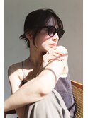 ブルージュヘアアレンジエフォートレスシースルーバング濡れ髪