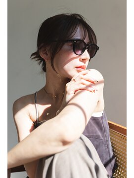 ミット バイ ツリー 吉祥寺(mit by tree) ブルージュヘアアレンジエフォートレスシースルーバング濡れ髪