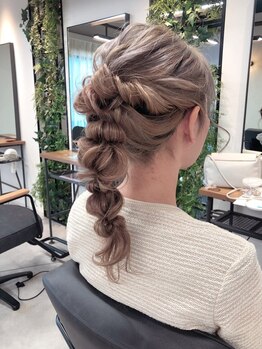 リトルキュー(little cue)の写真/結婚式やカジュアルシーン、パーティーまで特別な日を彩るヘアセット♪一人一人のご要望にお応えします！