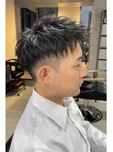メンズカット 短髪 ソフトツイスト ツーブロック 刈り上げ