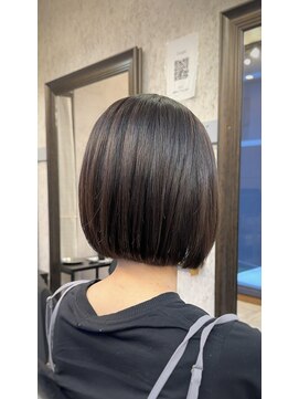 ティエル 町田店(tiel) 【ドライヤーで纏まる】丸すぎないボブ