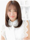 透けバングサラサラストレートセミディTc5上尾20代30代40代