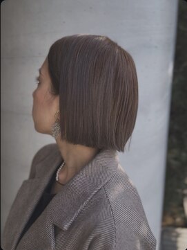 ボブ/ミニボブ/グレージュ/ベージュ