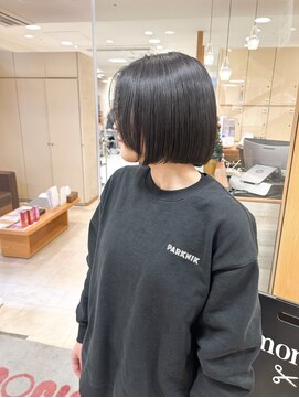 モリオ フロム ロンドン サッポロファクトリー店(morio FROM LONDON) morio/骨格矯正カット/札幌ボブ/ぱつっとボブ/切りっぱなしボブ